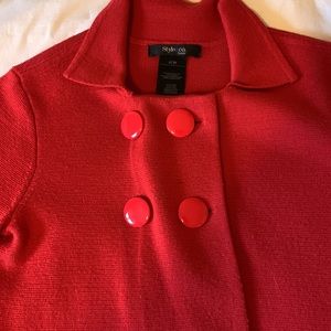 Double breasted sweater